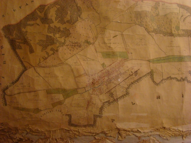 Nagy Kovátsy vólt úrbéresek összes birtokainak kimutatott térképe az 1882-dik évben